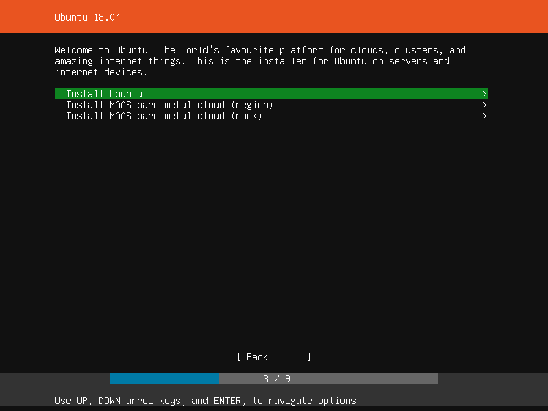 Ubuntu 18.04 Minimal Server Install.